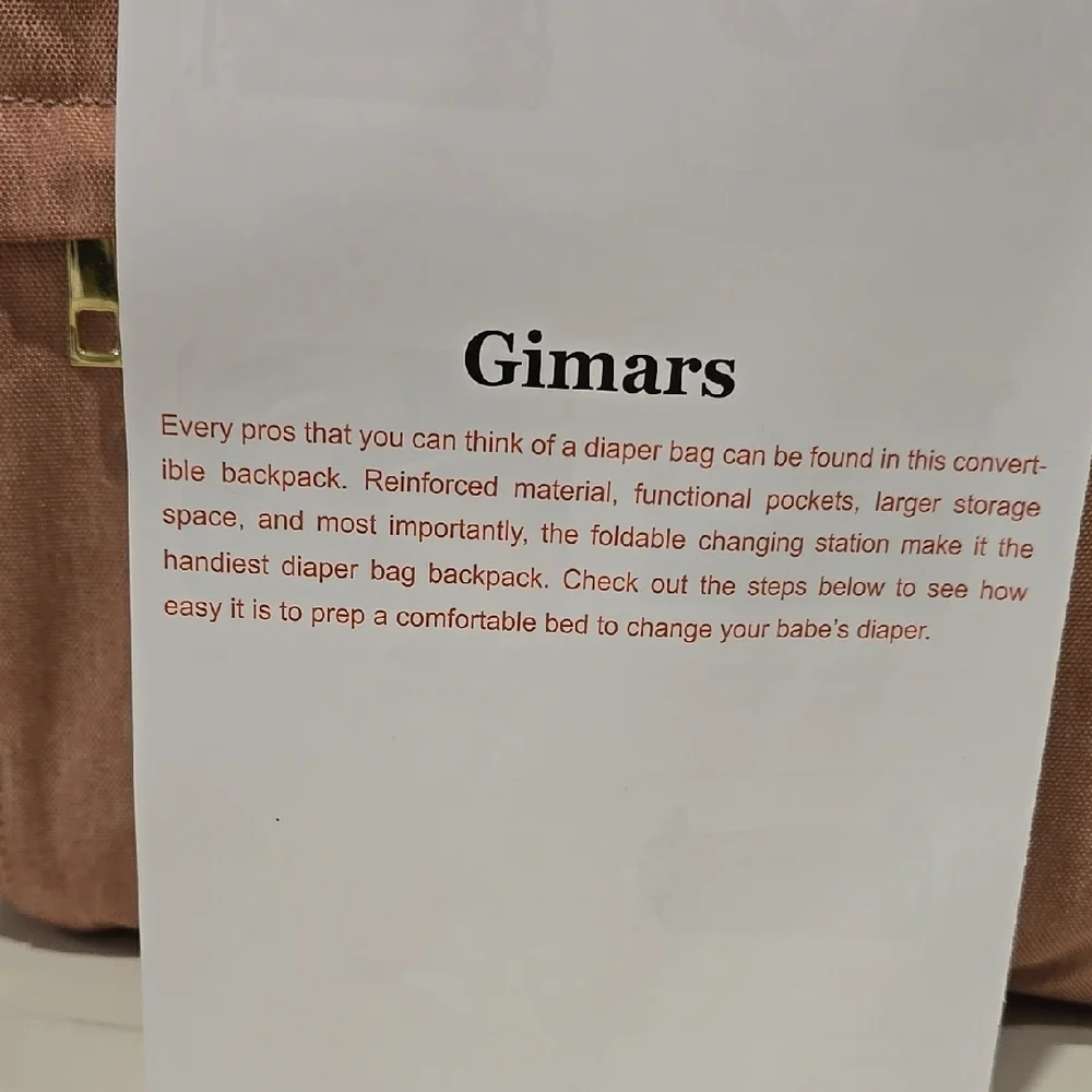 Pink and Gray Men's Backpack
